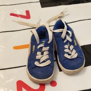 Puma blue baby shoes size 5